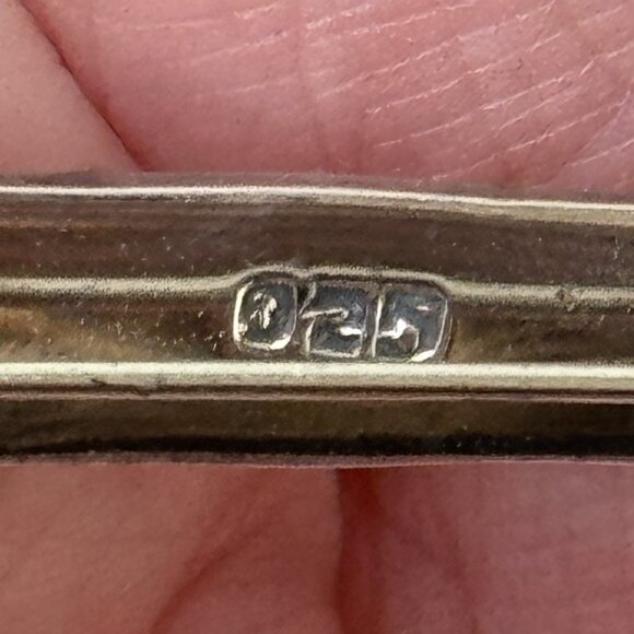 Vintage 925 Sterling Silver Palm Tree Brooch Pin Pendant - Picture 4 of 9